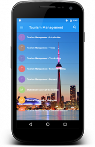 اسکرین شات برنامه Tourism Management 1