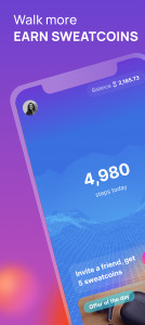 اسکرین شات برنامه Sweatcoin・Walking Step Counter 2