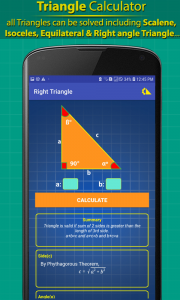 اسکرین شات 5 برنامه Triangle Calculator Pro