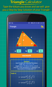 اسکرین شات 3 برنامه Triangle Calculator Pro