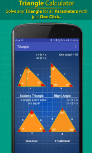 اسکرین شات 1 برنامه Triangle Calculator Pro