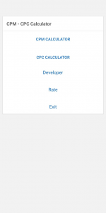 اسکرین شات برنامه CPC - CPM Calculator 1