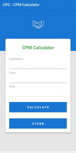 اسکرین شات برنامه CPC - CPM Calculator 3