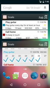 اسکرین شات برنامه Goal & Habit Tracker Calendar 3