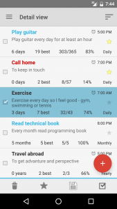 اسکرین شات برنامه Goal & Habit Tracker Calendar 1