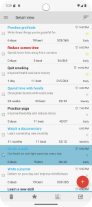 اسکرین شات 1 برنامه Goal & Habit Tracker Calendar