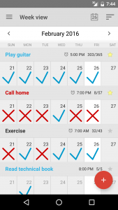 اسکرین شات برنامه Goal & Habit Tracker Calendar 2