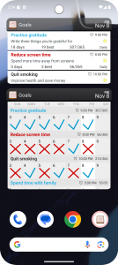 اسکرین شات برنامه Goal & Habit Tracker Calendar 3