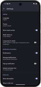 اسکرین شات 8 برنامه Goal & Habit Tracker Calendar