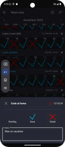 اسکرین شات 7 برنامه Goal & Habit Tracker Calendar