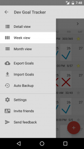 اسکرین شات برنامه Goal & Habit Tracker Calendar 7