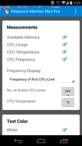 اسکرین شات 6 برنامه Resource Monitor Mini