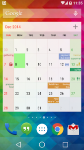 اسکرین شات برنامه New Calendar 1
