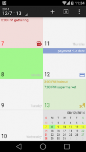 اسکرین شات برنامه New Calendar 6