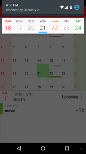 اسکرین شات برنامه New Calendar 5