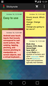 اسکرین شات 2 برنامه Stickynote Widget