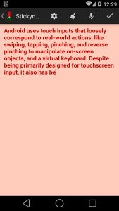 اسکرین شات 3 برنامه Stickynote Widget