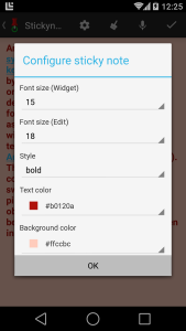 اسکرین شات 4 برنامه Stickynote Widget