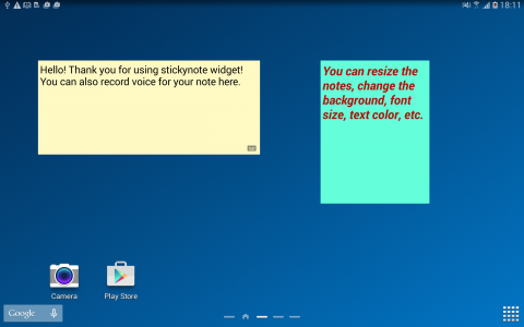 اسکرین شات برنامه Stickynote Widget 7