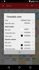 اسکرین شات برنامه Timetable (Widget) 5