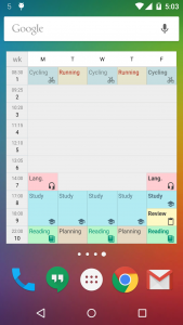 اسکرین شات 2 برنامه Timetable (Widget)
