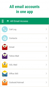 اسکرین شات برنامه All Email Access: Mail Inbox 1