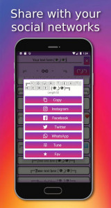 اسکرین شات برنامه Cool Fonts and emojis for Instagram 4