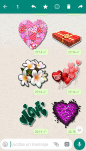 اسکرین شات برنامه WASticker Love Stickers 7