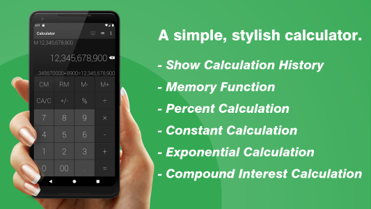اسکرین شات 1 برنامه Calculator - Floating Widget