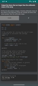 اسکرین شات 6 برنامه Python. Exercises and examples