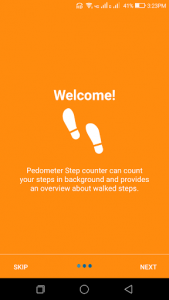 اسکرین شات برنامه Pedometer Step Counter 1