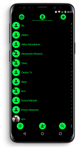 اسکرین شات برنامه Dialer Theme Black Green drupe 2