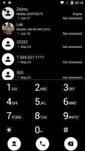 اسکرین شات برنامه Dialer Theme Black White drupe 3