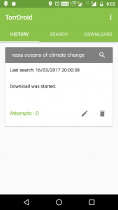 اسکرین شات 4 برنامه TorrDroid - Torrent Downloader