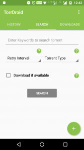 اسکرین شات برنامه TorrDroid - Torrent Downloader 1
