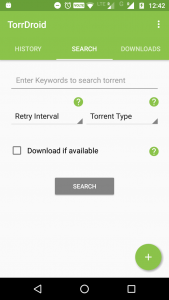 اسکرین شات 1 برنامه TorrDroid - Torrent Downloader