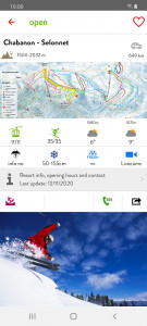 اسکرین شات برنامه iSKI France - Ski, Snow, Resort info, GPS tracker 3