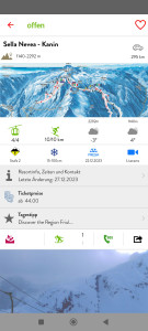 اسکرین شات 2 برنامه iSKI Italia - Ski & Snow