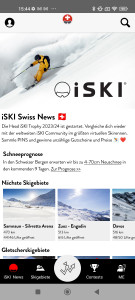 اسکرین شات 1 برنامه iSKI Swiss - Ski & Snow