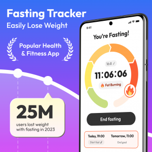 اسکرین شات 1 برنامه Fasting App & Calorie Counter