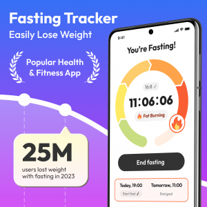 اسکرین شات برنامه Fasting App & Calorie Counter 1