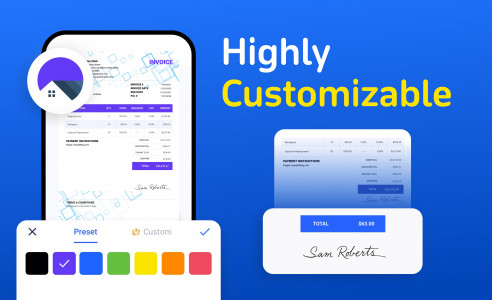 اسکرین شات 3 برنامه Invoice Maker & Estimate Maker