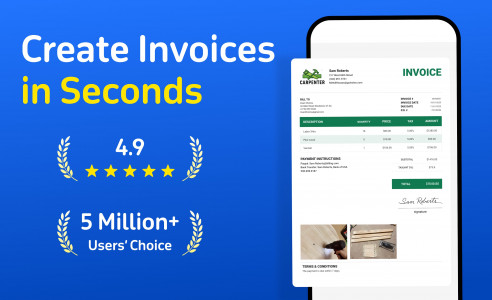 اسکرین شات 1 برنامه Invoice Maker & Estimate Maker