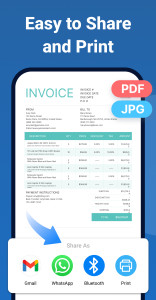 اسکرین شات 4 برنامه Invoice Maker - InvoiceBase