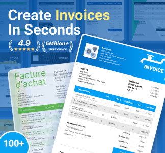 اسکرین شات 1 برنامه Invoice Maker - InvoiceBase