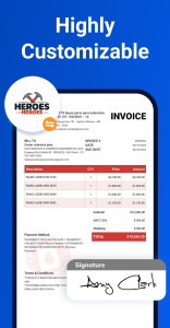 اسکرین شات 2 برنامه Invoice Maker - InvoiceBase