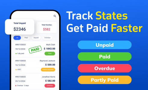 اسکرین شات 6 برنامه Invoice Maker & Estimate Maker