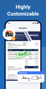 اسکرین شات 2 برنامه Invoice Maker - InvoiceBase