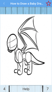 اسکرین شات برنامه Drawing a dragon 2