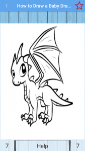 اسکرین شات برنامه Drawing a dragon 3